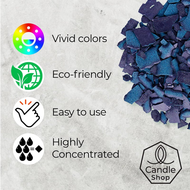 Candle Shop Aquamarine Candle Dye 2oz for Soy Candle Making â€“ Highly Concentrated Candle Wax Dyes â€“ Candle Shop Premium Color Dye Chips for Soy Wax, Beeswax, Paraffin - Image 2